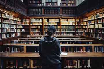 woman-is-engrossed-reading-book-dimly-lit-library-surrounded-by-bookshelves-aig58_31965-528371